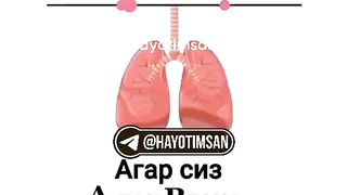 #tik tok Агар сиз А дан В гача нафас олмай тураолсангиз, демак сизнинг ўпкангиз соғлом