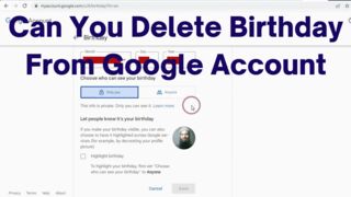 Can You Remove Birthday From Google Account (2023)