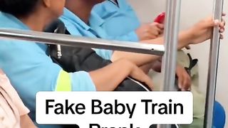 Fake baby train prank 100% funny