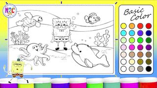 SpongeBob's Bubble-tastic Coloring Bonanza
