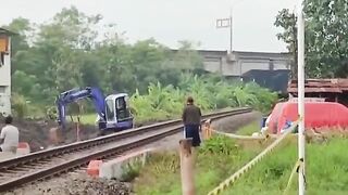 very sad incident, run over by a train