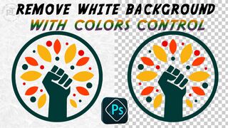 Remove White Background from Logo in Photoshop [Colors Control]