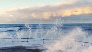 Ocean Waves Hitting Coast