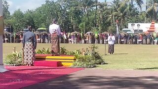 Javanese traditional ceremony for the birthday of Bantul Regency