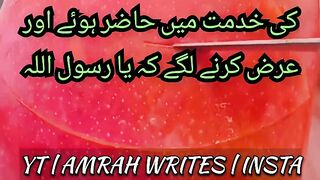 ایک صحابی نے نبی پاک ﷺ کی خدمت میں عرض کیا یا رسول الله ﷺ |