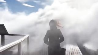 Girl are full enjoy