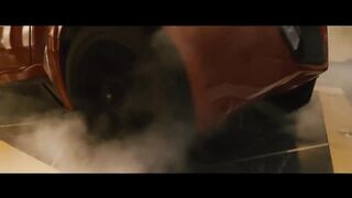 car in action
