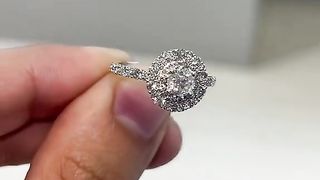 Ladies Real Diamond & Solid Gold Wedding Ring