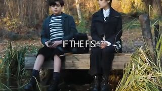 sunday and pugsley are fishing with grende