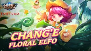 FLoral Elfo Chang'e,New Skin Perfect Gameplay ( Dilla fortuna Chang'e) #mobilelegends #change