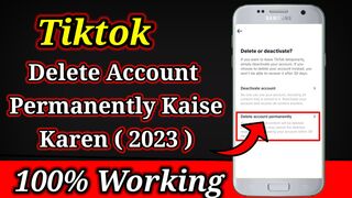tiktok account delete kaise kare | delete tiktok account permanently 2023