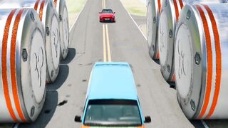 Hypercar Bollard Crush #trending #viral #youtube #beamng #beamng #beamngcrashes #shorts #short
