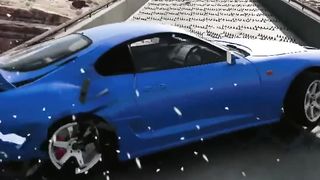 Cars VS 100 Police Spike Strip ????️#shorts