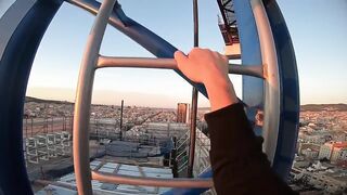 Crazy Guy Climbing in Barcelona! l A must Watch!
