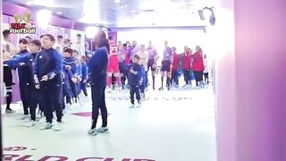 #messi #argentina #saudiarabia ???? These Kids went completely insane as they saw Messi for the first time.