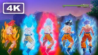 Dragon Ball Z Kakarot - All Goku Transformations Base & Ultra Instinct