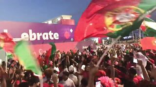 Portugal fans in Qatar FIFA FANS CLUB