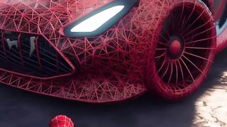 Superheroes Driving ther Supercars