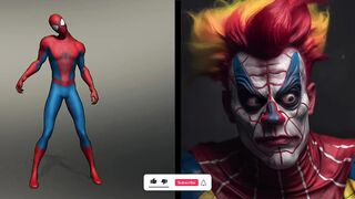 SUPERHEROES but CLOWN SCARY ???? All Characters ( Marvel & Dc )