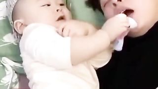 Baby funny with chachu????????????#viravideo #shortsfeed #shirt #shorts