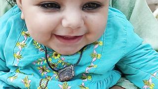 Cute clever eyed baby