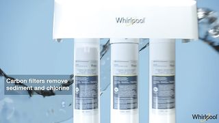 Whirlpool WHER25 Reverse Osmosis (RO) Filtration System With Chrome Faucet