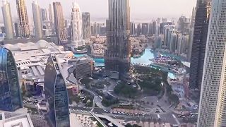 Dubai downtown burj Khalifa view