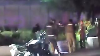 CCTV police Mandra Arrest firing with decota