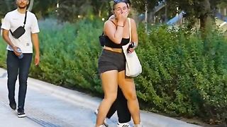 Bushman prank ???? she got a big scare