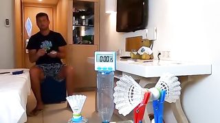 Goodminton???? #shorts #trickshots #entertainment #badminton One of my craziest Hits ????