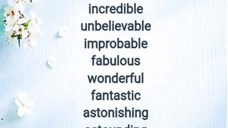 Word Of The Day - 9 Ways to say Amazing