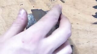 ????Making a small feather knife from scrap materials