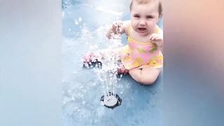 Cute Baby Playing Water | Baby Videos - Try not to laugh