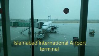 Islamabad International Airport terminal | Awesome Rainy Weather