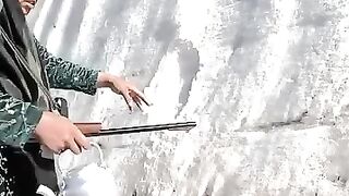 How a village couple graze their sheeps in the mou