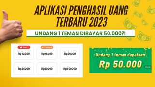 UNDANG 1 TEMAN DIBAYAR 50 RIBU?! APLIKASI PENGHASIL UANG TERBARU TANPA PERLU KTP DAN DEPOSIT