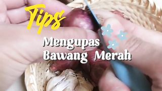 tips and trick cooking (Peeling onions is simple without eye pain)