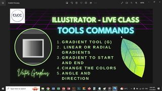 Illustrator Gradient Tool Live Class TLCC