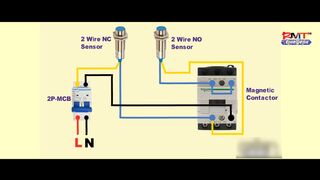 Motor controlling diagram using two sensors
