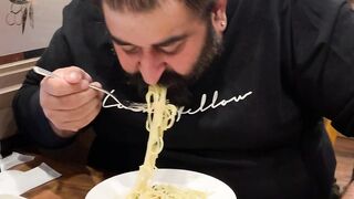 Pakistani boy in Japan Dinner Italian food