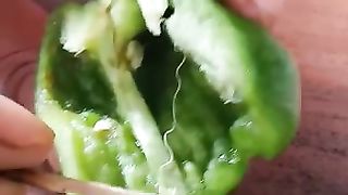 Little/ micro snake in vegetable