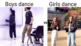 Girls dance vs boys