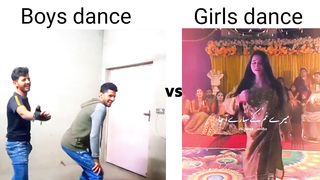 Girls vs boys dance