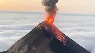 Volcano eruption