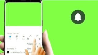 green screen bell icon