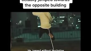 This man is crazy, he jumped…????????