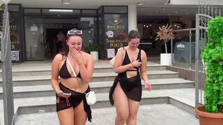 Bushman prank scaring pretty girl vest video