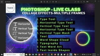 Photoshop Text Tool & Typography Live Class - TLCC