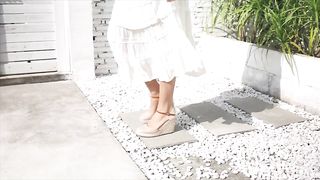 FISACE Women.s Ankle Buckle Steap