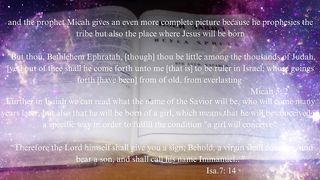 Fulfilled prophecies about the Lord Jesus Christ part 3